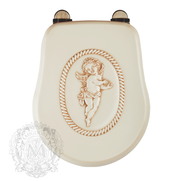 Изображение товара Сиденье для унитаза Migliore Bella ML.BLL-26.114.DS.CR с декором Angel и системой Microlift