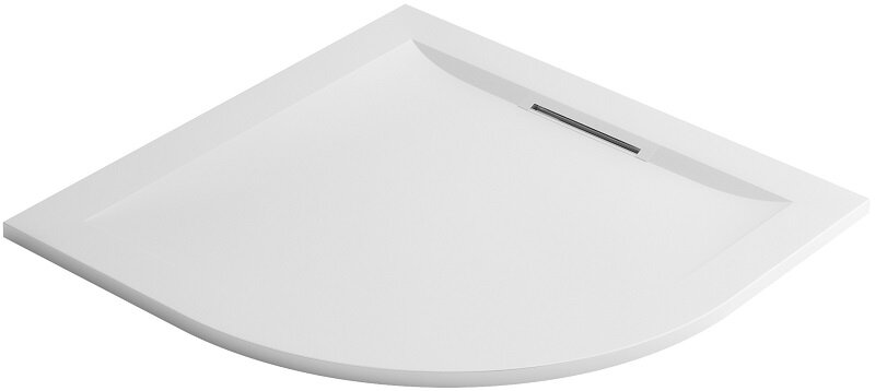 Изображение товара Поддон Jacob Delafon Flight Air 90х90 см четверть круга белый с сливом