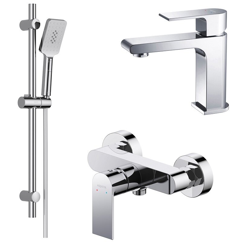 Изображение товара Комплект смесителей Aquatek Лира AQ1431CR, цвет хром