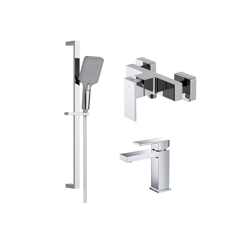 Изображение товара Комплект смесителей Aquatek Либра AQ1631CR хром для ванной комнаты