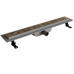 Изображение товара Дренажный канал RGW Drain Leo-10 60211080-01, 80 см, с решеткой из нержавеющей стали, хром