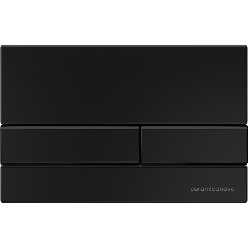 Изображение товара Клавиша смыва Ceramica Nova Flat CN002B механическая черный матовый