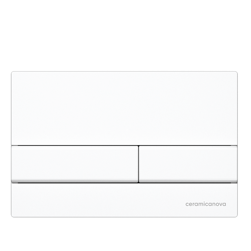 Изображение товара Клавиша смыва Ceramica Nova Flat CN002W механическая белая для унитаза