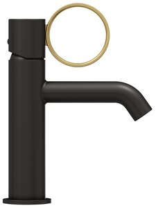 Изображение товара Смеситель для раковины Jacob Delafon Vivienne Signature, E38682-LB3-BL, черный матовый/латунь