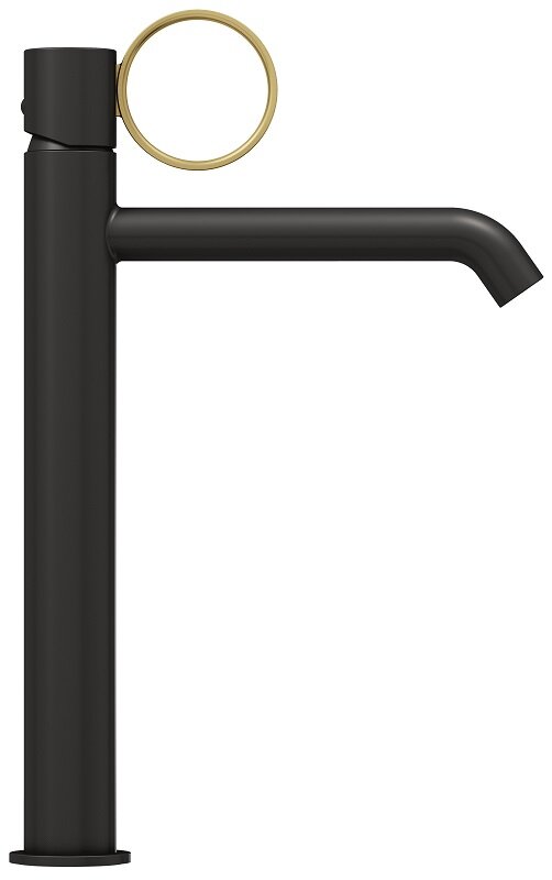 Изображение товара Современный черный матовый смеситель Jacob Delafon Vivienne Signature для раковины с высоким изливо