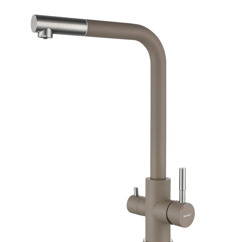 Изображение товара Смеситель GranFest Quarz Z-5421 песочный для кухни с подключением к фильтру