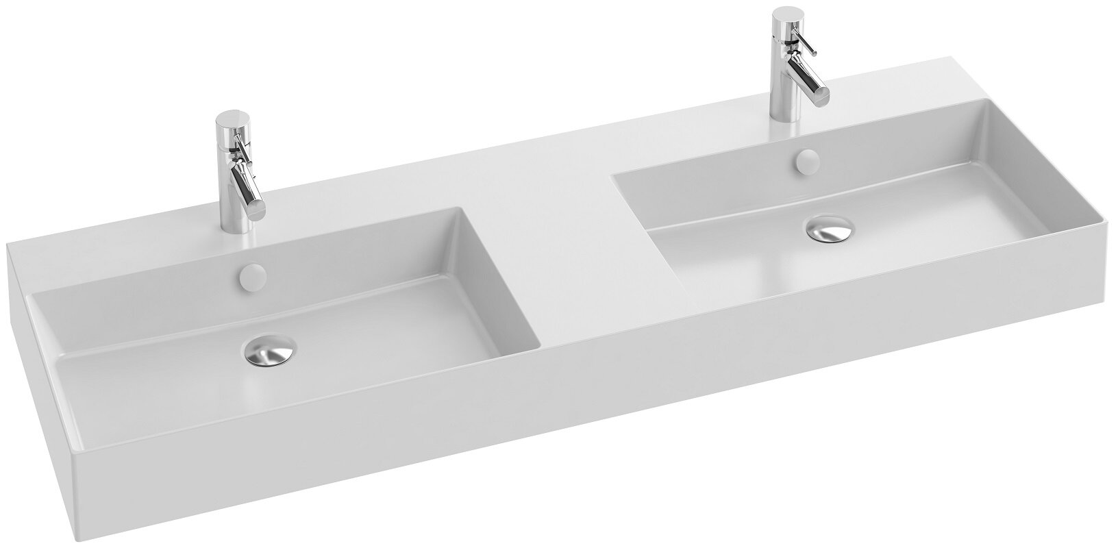 Изображение товара Раковина Jacob Delafon Vivienne, EXX112-00, 140 см, двойная, белая Изображение товара Раковина Jacob Delafon Vivienne, EXX112-00, 140 см, двойная, белая
