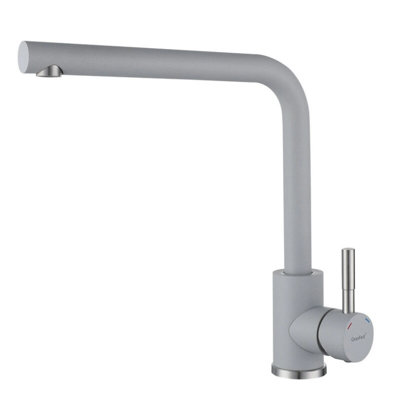 Изображение товара Смеситель для кухни GranFest Quarz Z-5411 серый яркий дизайн нержавеющая сталь