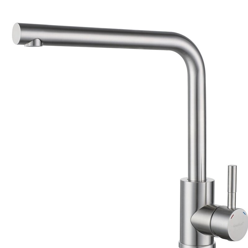 Изображение товара Смеситель GranFest Quarz Z-5411 нержавейка для кухонной мойки, цвет нержавеющая сталь