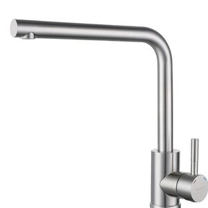 Изображение товара Смеситель GranFest Quarz Z-5411 нержавейка для кухонной мойки, цвет нержавеющая сталь