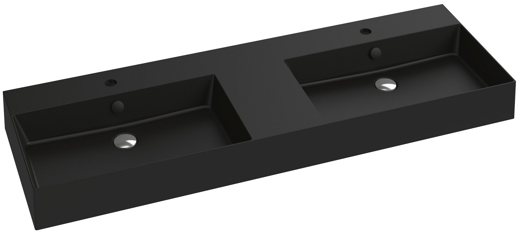Изображение товара Раковина Jacob Delafon Vivienne двойная 140 см черная матовая Франция