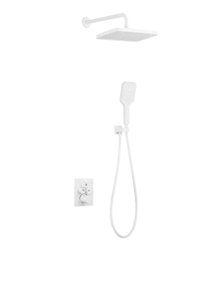 Изображение товара Душевая система BeWash, BV3ITSS222, термостатическая, белый матовый