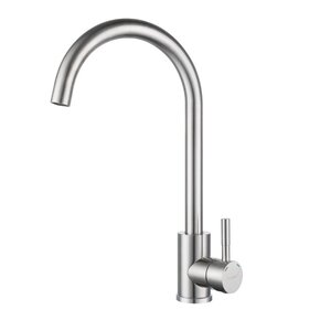 Изображение товара Смеситель GranFest Quarz Z-5410 нержавейка для кухонной мойки, цвет нержавеющая сталь