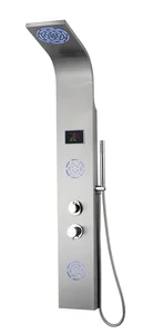 Изображение товара Душевая панель BeWash BV4TMSP9776, гидромассажная, хром матовый