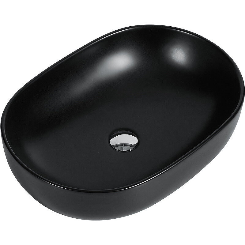 Изображение товара Раковина beWash Lusso BK6040CT140, 60 см, накладная, черная матовая
