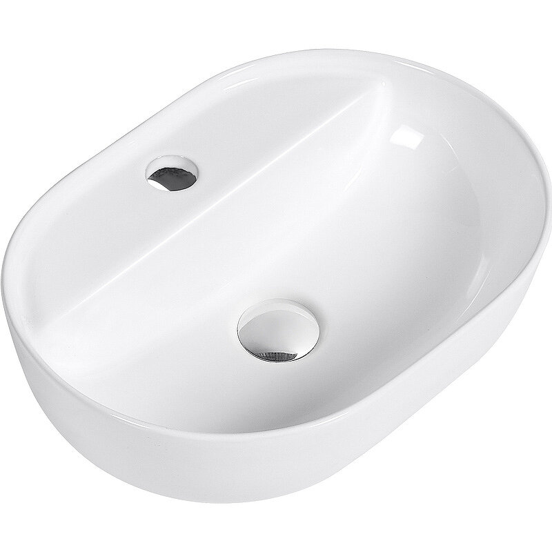 Изображение товара Накладная раковина beWash Lusso BK4330CT041 овальная белая 43 см