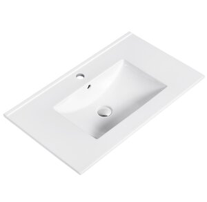 Изображение товара Раковина beWash BK68046VT001 80 см фарфор белая угловая