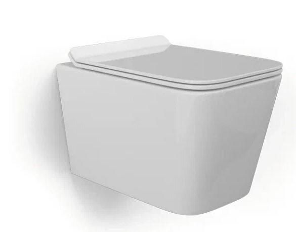 Изображение товара Подвесной безободковый унитаз BeWash Kraft BKWHR005510 белый глянец