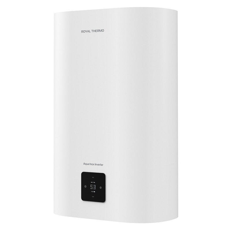 Изображение товара Водонагреватель накопительный Royal Thermo RWH 30 Aqua Inox Inverter НС-1606001, 2 кВт, однофазный, реверсивный, встроенный Wi-FI, cухой ТЭН, белый
