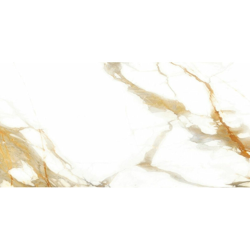 Изображение товара Керамогранит Alma Ceramica Calacatta Oro 57x114 см бежево-белый Россия