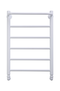 Изображение товара Полотенцесушитель водяной Comfysan Capri W-6 60/40 с полкой, 012717, ширина 40 см, высота 60 см, универсальное подключение, белый матовый