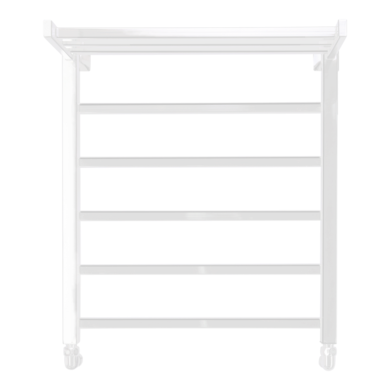 Изображение товара Полотенцесушитель водяной Comfysan Marte-K W-5 60/50 с полкой, 012533, ширина 50 см, высота 60 см, универсальное подключение, белый матовый