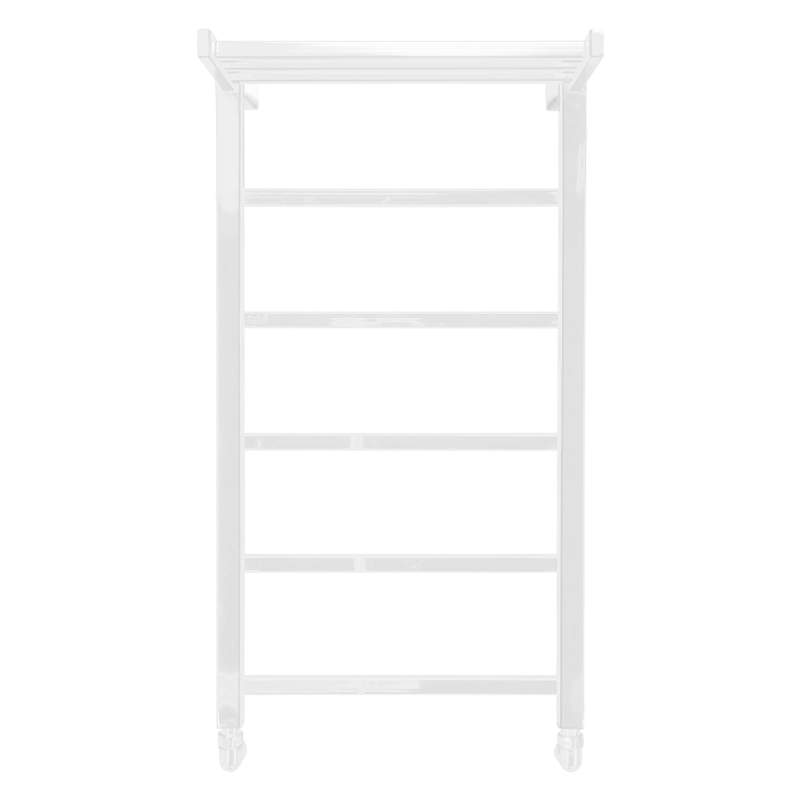 Изображение товара Полотенцесушитель водяной Comfysan Marte-K W-6 80/40 с полкой, 012595, ширина 40 см, высота 80 см, универсальное подключение, белый матовый