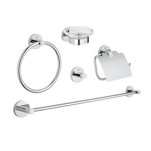 Изображение товара [Набор аксессуаров] Grohe Essentials 40344001 Современный хромированный набор
