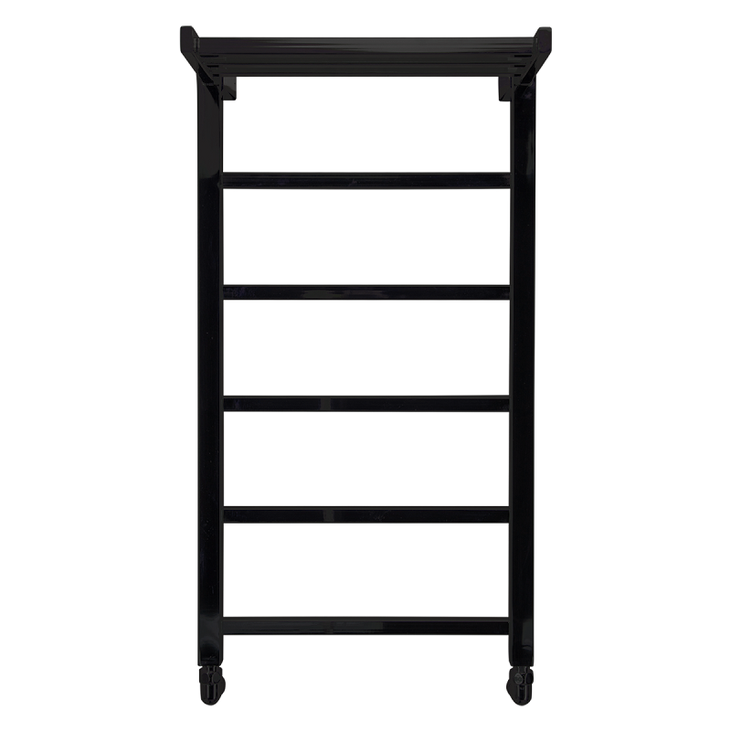 Изображение товара Полотенцесушитель водяной Comfysan Marte-K W-6 80/40 с полкой, 012601, ширина 40 см, высота 80 см, универсальное подключение, черный матовый