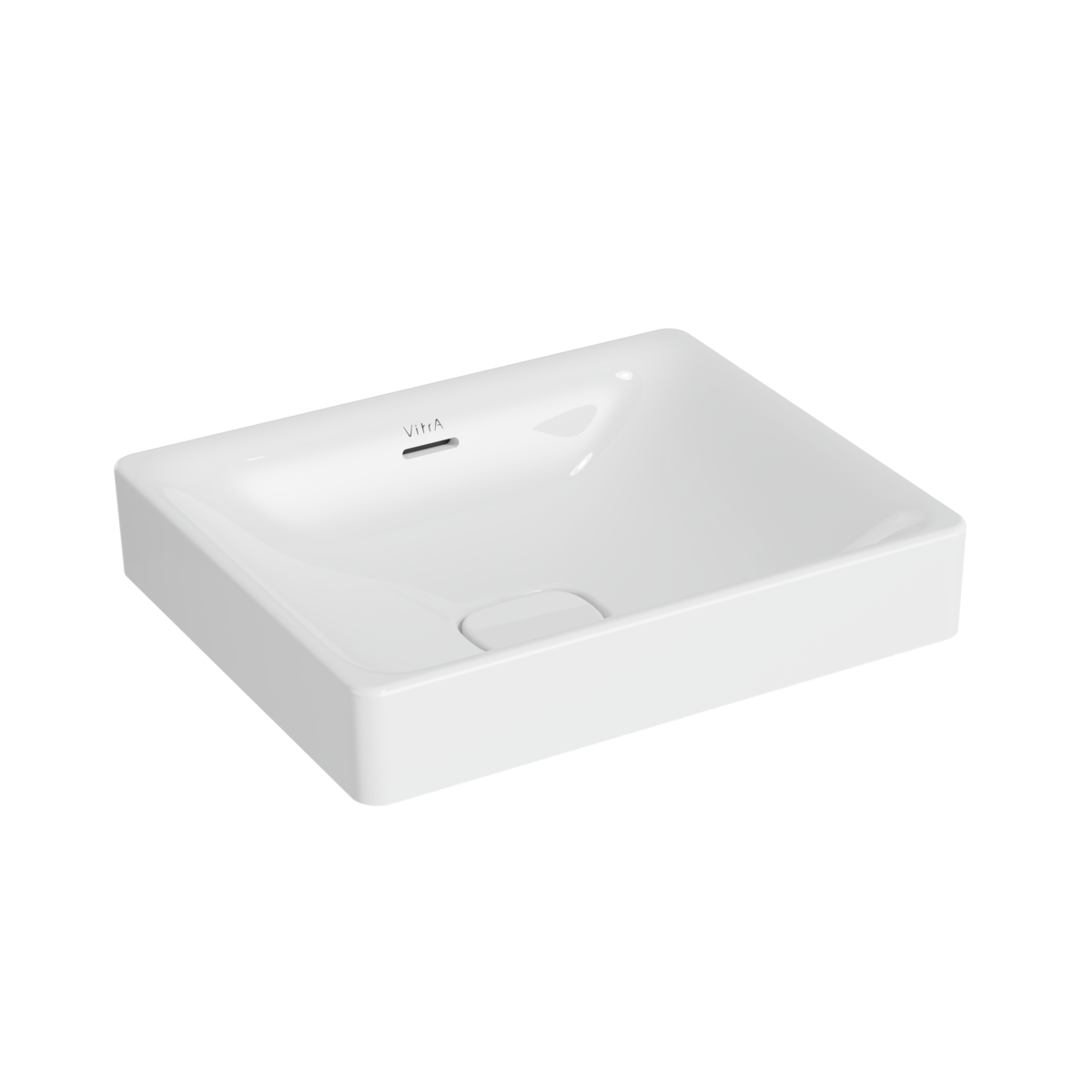 Изображение товара Раковина Vitra Metropole 7534B003-0673, 50 см, накладная, с донным клапаном, цвет белый