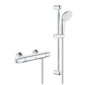 Изображение товара Термостат для душа Grohe Grohtherm 1000 New, 34151004 (34151003), с душевым гарнитуром, хром