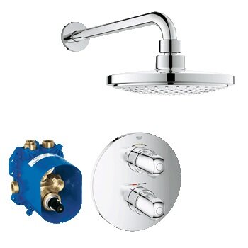 Изображение товара Душевая система Grohe Grohtherm 1000 New 34582000 термостатическая, хром Изображение товара Душевая система Grohe Grohtherm 1000 New 34582000 термостатическая, хром