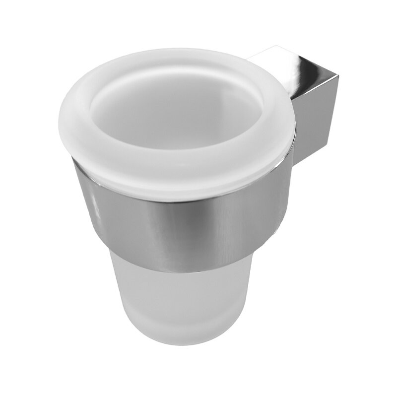 Изображение товара Стакан для щёток Altasan Лотос ЛТ41Х хром для ванной настенный,