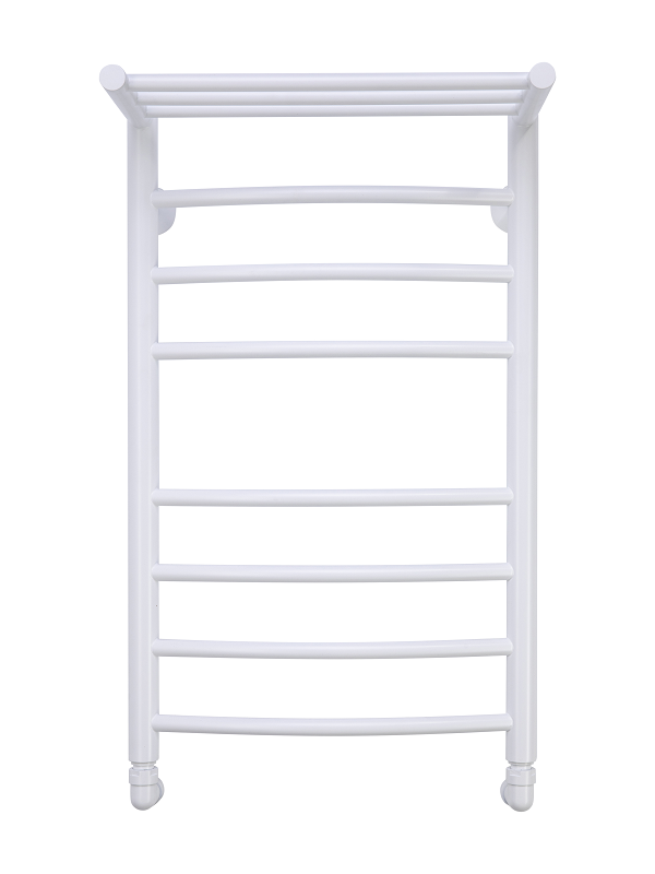 Изображение товара Полотенцесушитель водяной Comfysan Noumi W-8 80/40 с полкой, 014032, ширина 40 см, высота 80 см, универсальное подключение, белый матовый