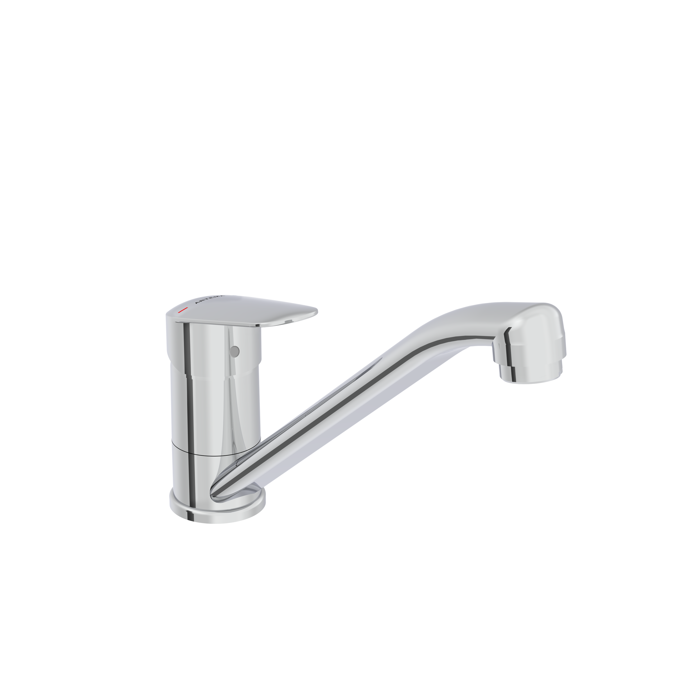 Изображение товара Смеситель для кухонной мойки Vitra Flow Round A43429EXP хром однорычажный