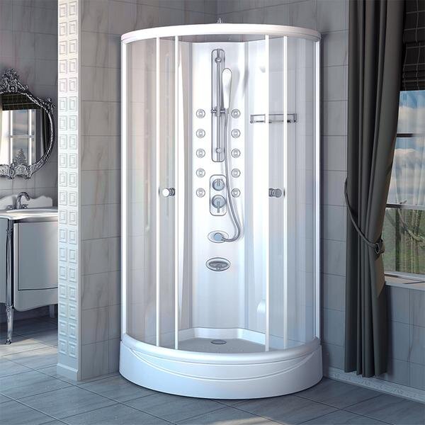 Изображение товара Душевая кабина Радомир Паола-1 93x93 см без гидромассажа, четверть круга