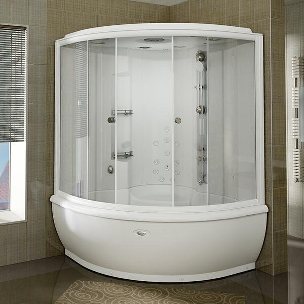 Изображение товара Душевой бокс Радомир Калифорния К1 155х155 см гидромассаж пар с подсветкой