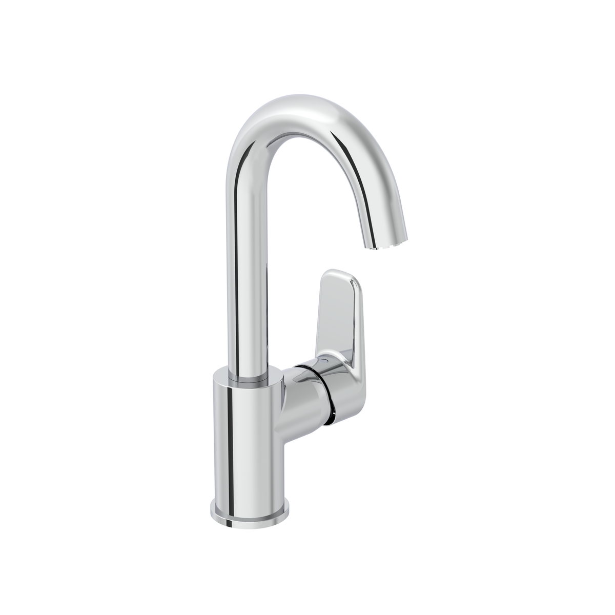Изображение товара Смеситель для раковины Vitra Flow Soft A43160EXP, хром, поворотный излив, гарантия 10 лет