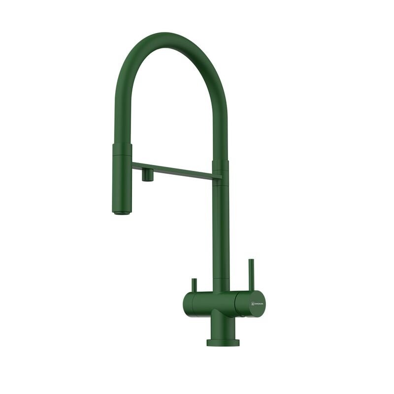 Изображение товара Смеситель для кухонной мойки Omoikiri Kanto RG 4994426, подключение к фильтру, матовый зеленый