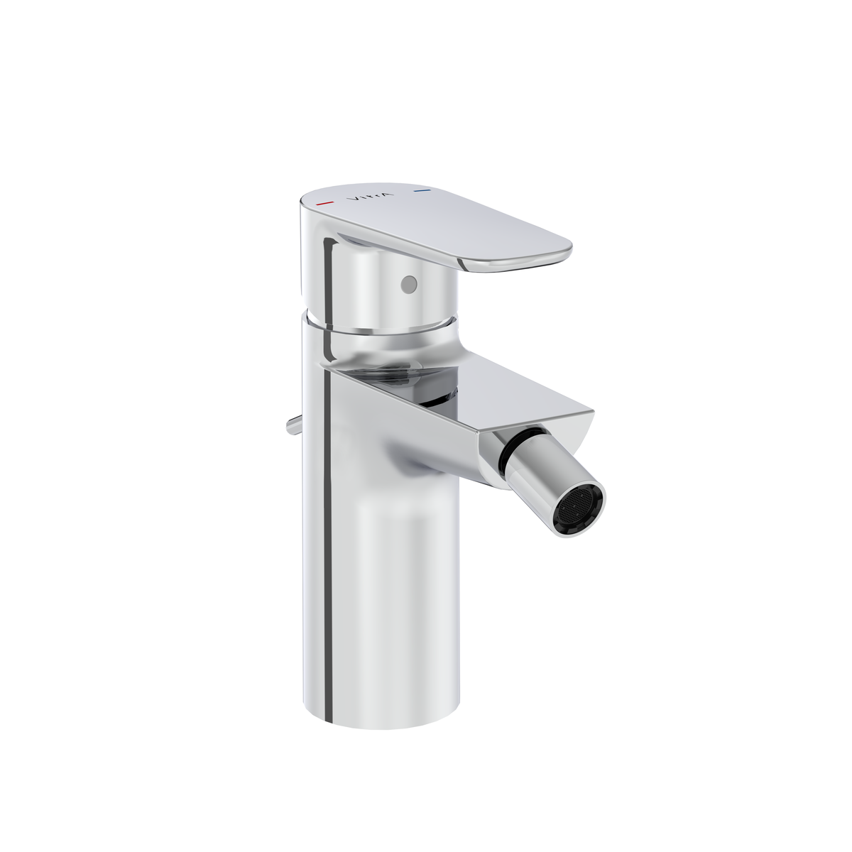 Изображение товара Смеситель Vitra Flow Soft A43054EXP для биде с донным клапаном, хром