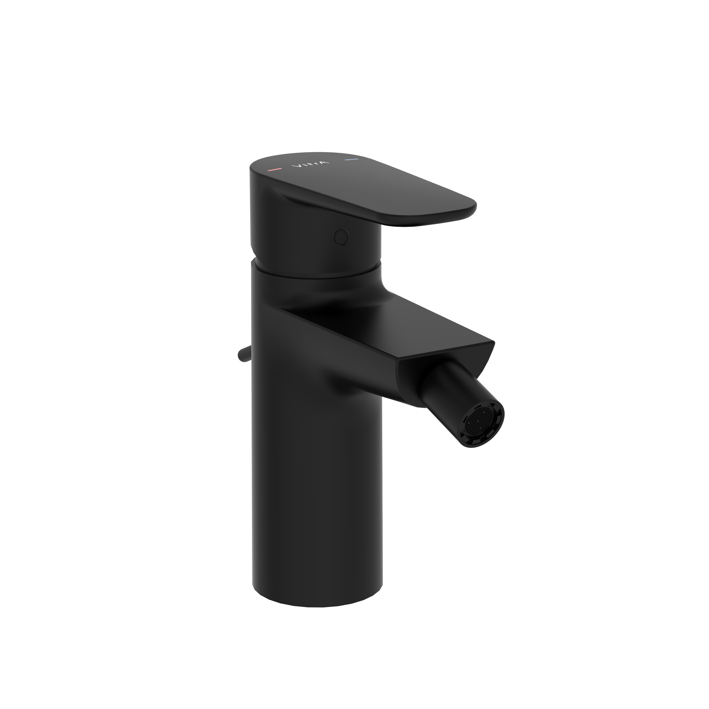 Изображение товара Vitra Flow Soft A4305436EXP Смеситель для биде черный матовый с донным клапаном