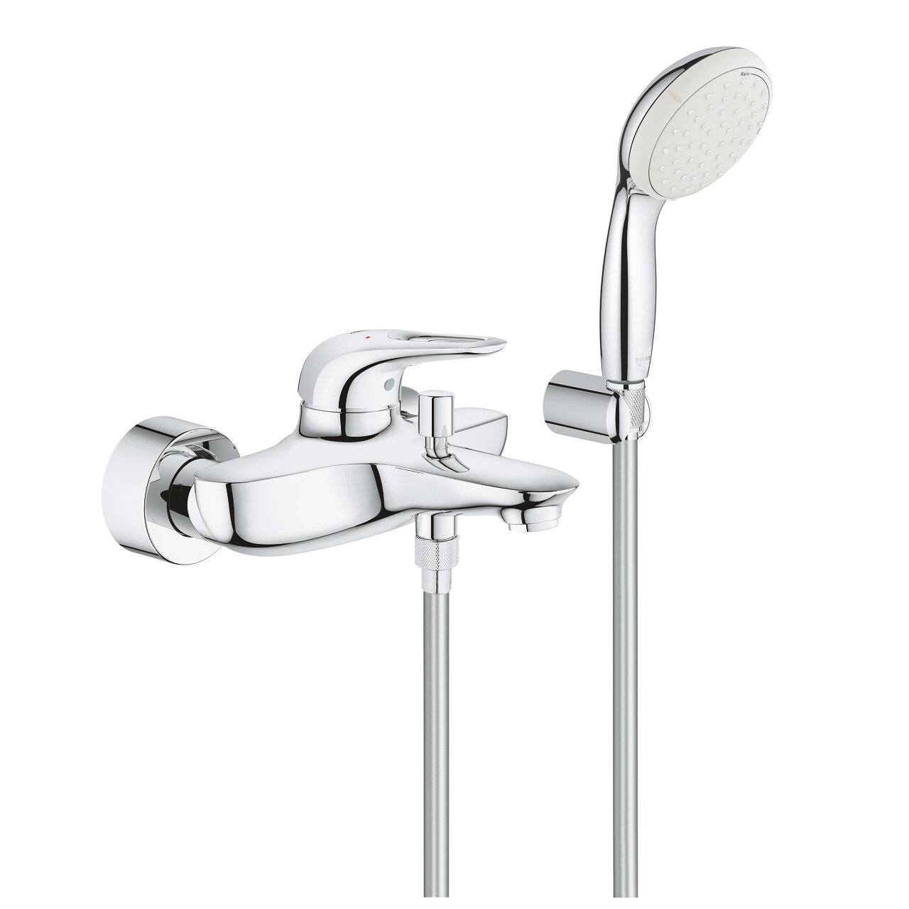 Изображение товара Смеситель для ванны и душа Grohe Eurostyle с душевым набором, хром, 5 лет гарантии Изображение товара Смеситель для ванны и душа Grohe Eurostyle с душевым набором, хром, 5 лет гарантии