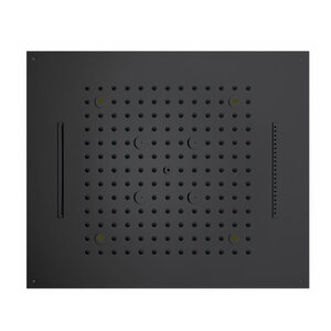 Изображение товара Верхний душ Bossini Dream H38908.073 с подсветкой RGB LED, каскад, черный матовый