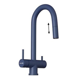 Изображение товара Кухонный смеситель Omoikiri Akita-S IB 4994438 под фильтр PVD матовый с вытяжным изливом