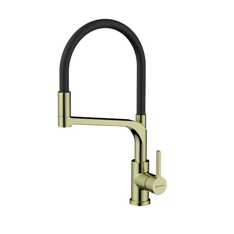 Изображение товара Смеситель Omoikiri Sinto 2 Plus LG-BL 4994469 для кухонной мойки, с подключением к фильтру, цвет светлое золото