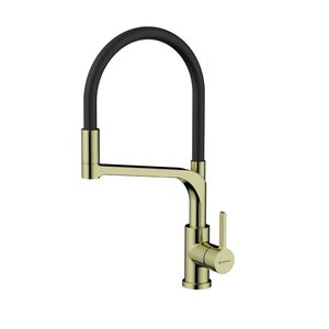 Изображение товара Смеситель Omoikiri Sinto 2 Plus LG-BL 4994469 для кухонной мойки, с подключением к фильтру, цвет светлое золото