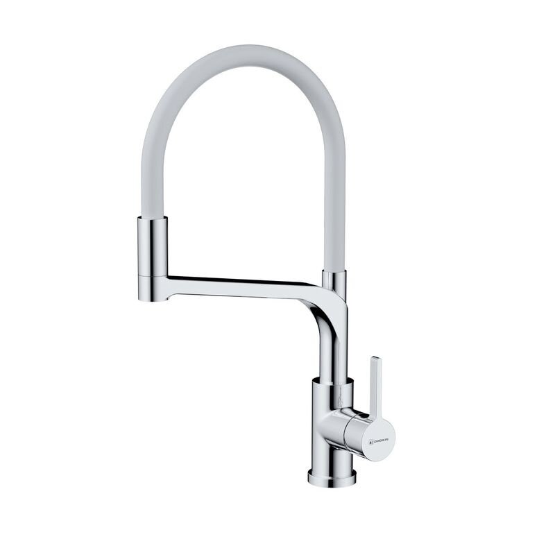 Изображение товара Смеситель Omoikiri Sinto 2 Plus C-WH 4994378 для кухонной мойки, с подключением к фильтру, цвет хром