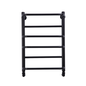 Изображение товара Полотенцесушитель водяной Comfysan Puro W-6 60/40, 012847, ширина 40 см, высота 60 см, универсальное подключение, черный матовый