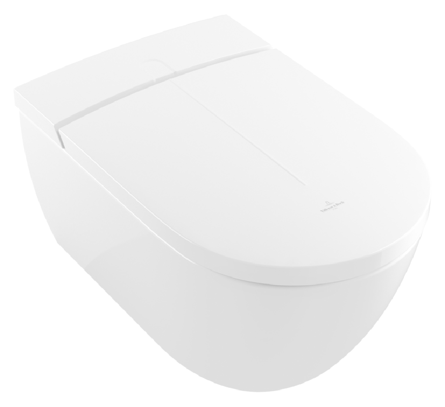 Изображение товара Подвесной унитаз-биде Villeroy & Boch ViClean-I200 V0E200R1, безободковый, с феном, альпийский белый