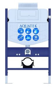 Изображение товара Инсталляция Aquatek Standart INS-0000018 для подвесного унитаза с верхней кнопкой смыва